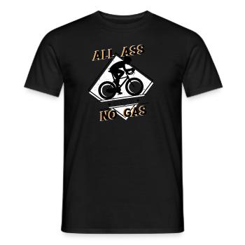 Tout Ass No Gas-Bicycle - T-shirt homme - noir - Devant - AI Model Male 178 light (178cm)