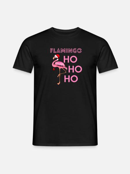 Flamingo Hohoho - Men's T-Shirt - black