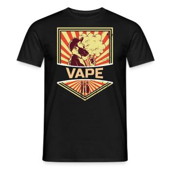 Propagande vape - T-shirt homme - noir - Devant - AI Model Male 178 light (178cm)