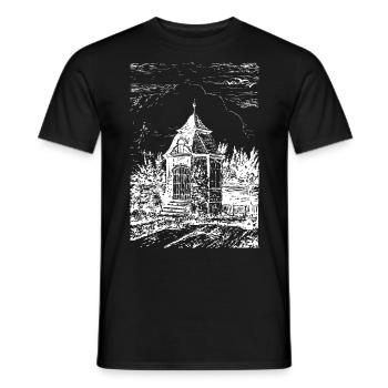 Maison de jardin historique de Radevormwald - maison - T-shirt homme - noir - Devant - AI Model Male 178 light (178cm)
