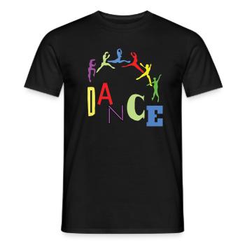 performen Danse de ballet élégance Danse Sport - T-shirt homme - noir - Devant - AI Model Male 178 light (178cm)