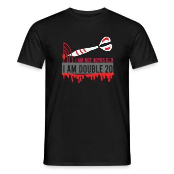 Softdart Dart-Turnier Dartitis Steeldart Dart 26 - Männer T-Shirt - Schwarz - Vorne - AI Model Male 178 light (178cm)