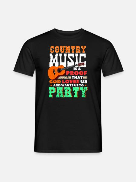 Band, rock band 90s country singer - Men's T-Shirt - black