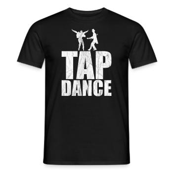 Tap Dance Step Dancer Tap Dance Dancer Theater - Men's T-Shirt - black - Front - AI Model Male 178 light (178cm)