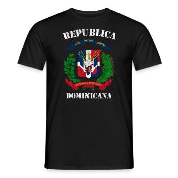 Dominikanische Republik Nationalismus Regenwald - Männer T-Shirt - Schwarz - Vorne - AI Model Male 178 light (178cm)