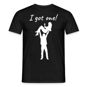 Mens j'en ai un | Partie de célibataire drôle marié mariée - T-shirt homme - noir - Devant - AI Model Male 178 light (178cm)