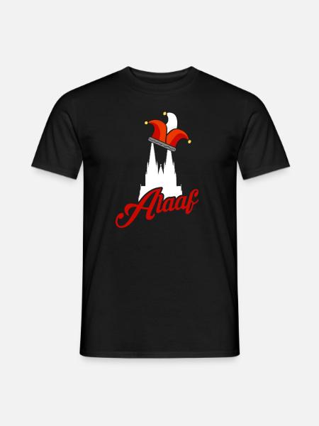 Alaaf Köln Kölsch Karneval Kölner Dom - Männer T-Shirt - Schwarz