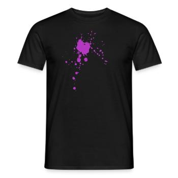 Splashes of paint - Men's T-Shirt - black - Front - AI Model Male 178 light (178cm)