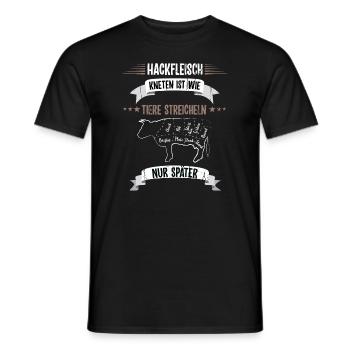 Metzger Fleischer Schlachter Fleischermeister - Männer T-Shirt - Schwarz - Vorne - AI Model Male 178 light (178cm)