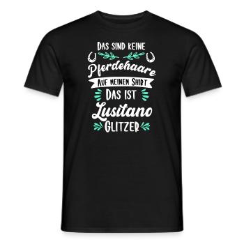 Lustiges Lusitano Pferd Geschenk - Männer T-Shirt - Schwarz - Vorne - AI Model Male 178 light (178cm)