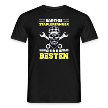 Lagerist Fachlagerist Logistiker Lagerarbeiter - Männer T-Shirt - Schwarz - Vorne - AI Model Male 178 light (178cm)