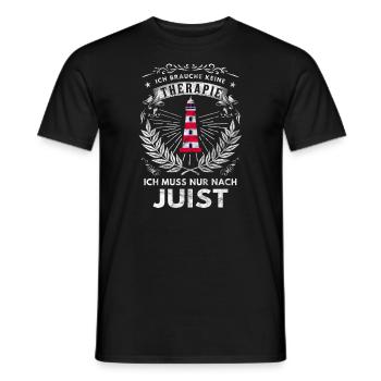 Juist Insel Urlaub Souvenir - Männer T-Shirt - Schwarz - Vorne - AI Model Male 178 light (178cm)