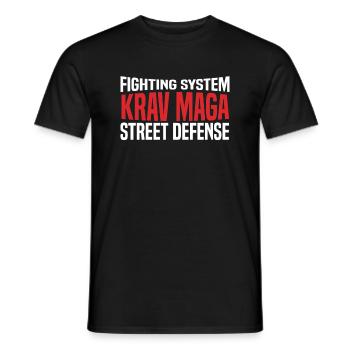 Krav Maga - Men's T-Shirt - black - Front - AI Model Male 178 light (178cm)