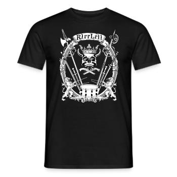 Drummer Schlagzeuger Paradiddle - Men's T-Shirt - black - Front - AI Model Male 178 light (178cm)