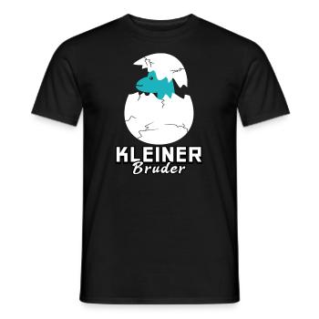 Kleiner Bruder Dinosaurier - Männer T-Shirt - Schwarz - Vorne - AI Model Male 178 light (178cm)