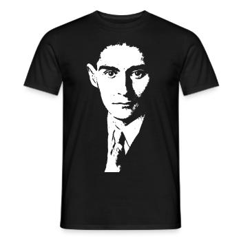 Franz Kafka Shirt - Men's T-Shirt - black - Front - AI Model Male 178 light (178cm)