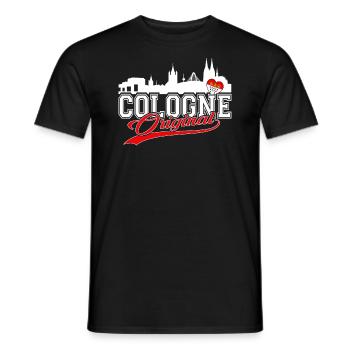 Cologne Original - Kölner Original Kölle - Männer T-Shirt - Schwarz - Vorne - AI Model Male 178 light (178cm)