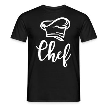 Chef Koch Küchenchef - Men's T-Shirt - black - Front - AI Model Male 178 light (178cm)