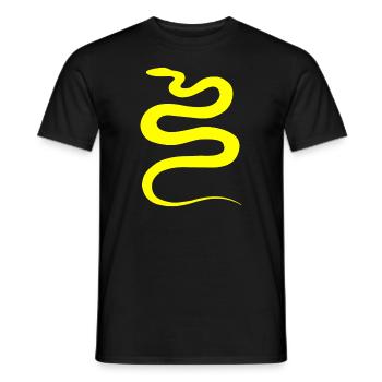 Snake - Men's T-Shirt - black - Front - AI Model Male 178 light (178cm)