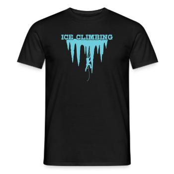 Escalade sur glace Sports extrêmes Escalade sur glace - T-shirt homme - noir - Devant - AI Model Male 178 light (178cm)