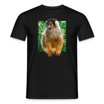 Squirrel monkey squirrel monkey - Men's T-Shirt - black - Front - AI Model Male 178 light (178cm)