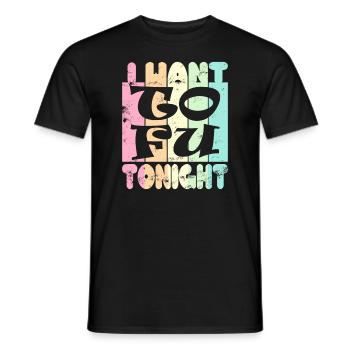 Je veux du tofu ce soir - T-shirt homme - noir - Devant - AI Model Male 178 light (178cm)