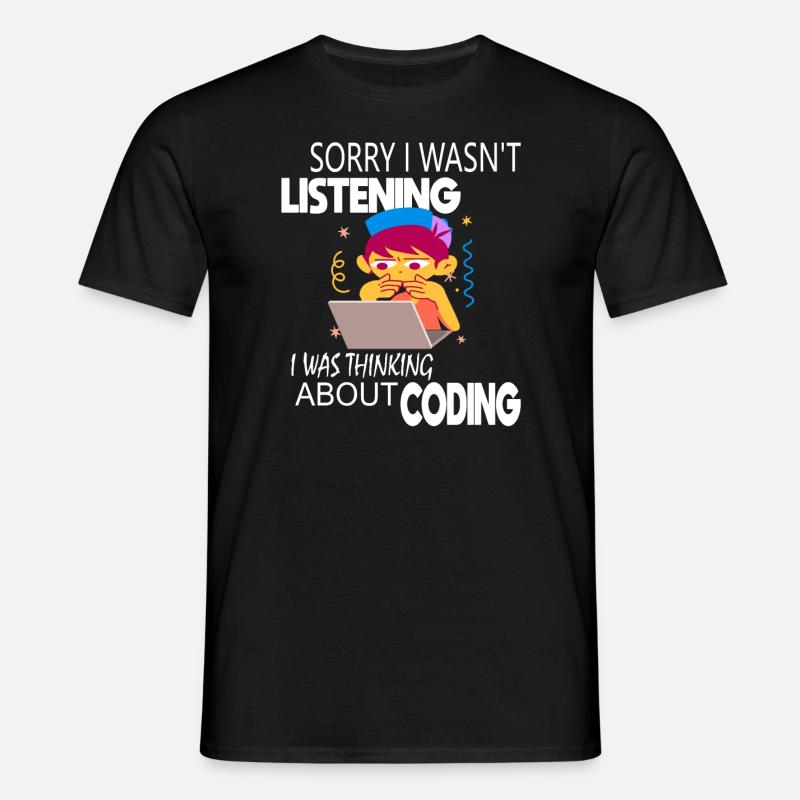 Coding Coder Programmer - Men's T-Shirt - black