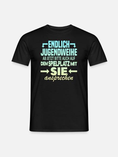 Jugendweihe Spielplatz - Männer T-Shirt - Schwarz
