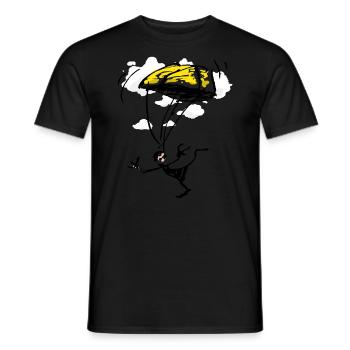 Parachutist - Men's T-Shirt - black - Front - AI Model Male 178 light (178cm)