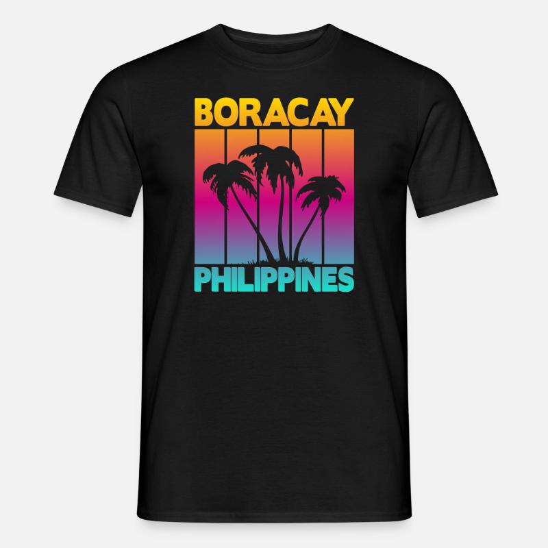 Boracay Philippines - Männer T-Shirt - Schwarz