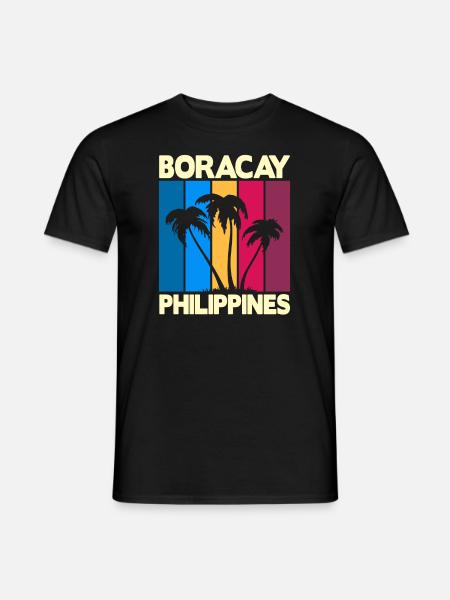 Boracay Philippines - Männer T-Shirt - Schwarz