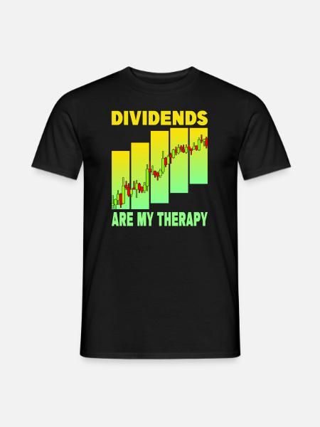 Dividends are my Therapy - Men's T-Shirt - black