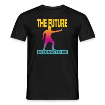 The Future Belongs To Me - Men's T-Shirt - black - Front - AI Model Male 178 light (178cm)