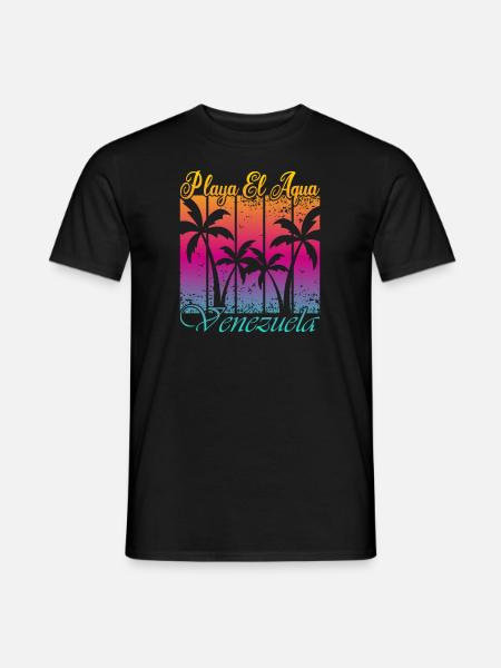 Playa El Aqua Venezuela - Men's T-Shirt - black