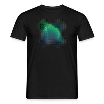 Northern Lights Aurora Borealis Northern Lights - Men's T-Shirt - black - Front - AI Model Male 178 light (178cm)