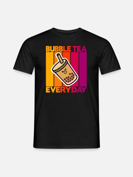 Bubble Tea Everyday - Männer T-Shirt - Schwarz