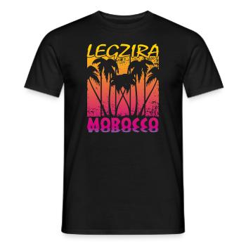 Legzira Morocco - Männer T-Shirt - Schwarz - Vorne - AI Model Male 178 light (178cm)