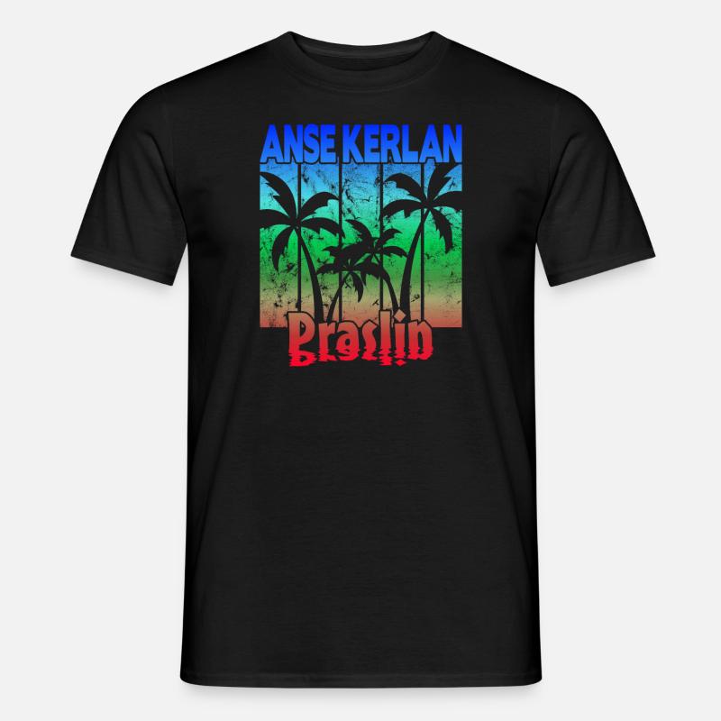 Anse Kerlan Praslin - Männer T-Shirt - Schwarz