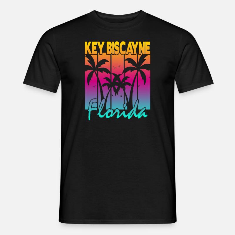 Key Biscayne Florida - Männer T-Shirt - Schwarz