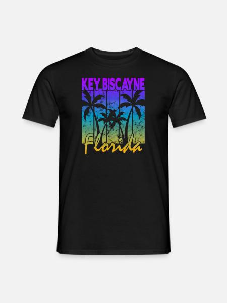 Key Biscayne Florida - Men's T-Shirt - black
