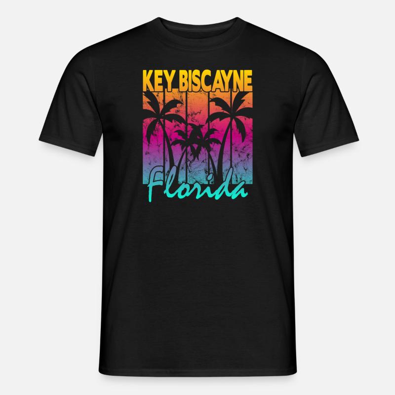 Key Biscayne Florida - Männer T-Shirt - Schwarz