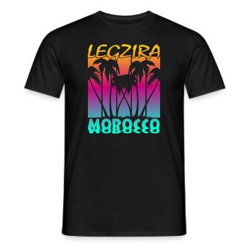 Legzira Morocco - Männer T-Shirt - Schwarz - Vorne - AI Model Male 178 light (178cm)