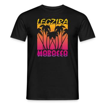 Legzira Morocco - Männer T-Shirt - Schwarz - Vorne - AI Model Male 178 light (178cm)