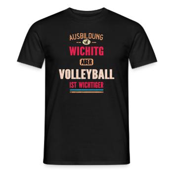 Funny Volleyball Design Cool Saying - Men's T-Shirt - black - Front - AI Model Male 178 light (178cm)