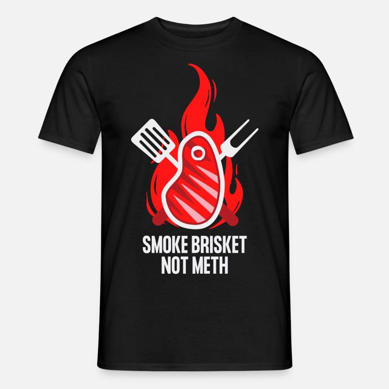RAUCHBRISKET NICHT METH - Männer T-Shirt - Schwarz