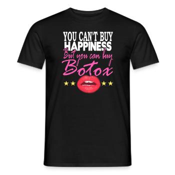 Vous ne pouvez pas acheter Happines mais acheter du Botox - T-shirt homme - noir - Devant - AI Model Male 178 light (178cm)