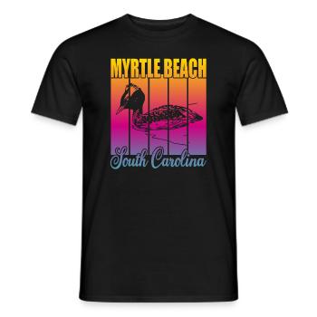 Myrtle Beach South Carolina - Männer T-Shirt - Schwarz - Vorne - AI Model Male 178 light (178cm)