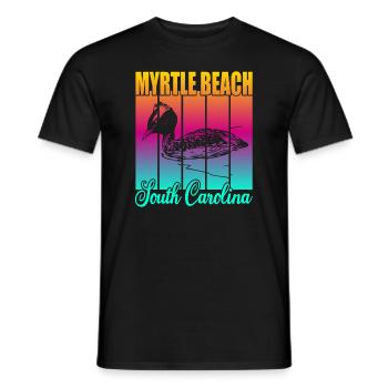 Myrtle Beach South Carolina - Männer T-Shirt - Schwarz - Vorne - AI Model Male 178 light (178cm)