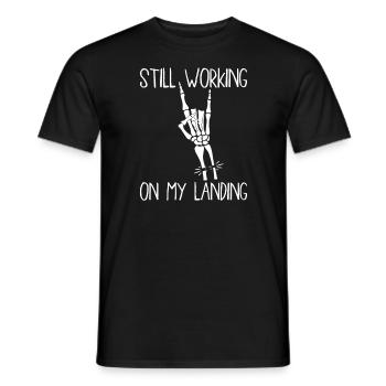 Gebrochener Arm Spruch - Ambruch Fraktur Gipsarm - Männer T-Shirt - Schwarz - Vorne - AI Model Male 178 light (178cm)