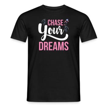 Live your dreams Unicorn - Men's T-Shirt - black - Front - AI Model Male 178 light (178cm)